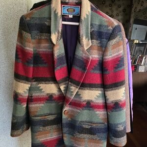 Colorful Southwestern Patterned Blazer